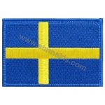 Sweden Embroidered Flag 8x5