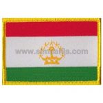Tajikistan Embroidered Flag 8x5
