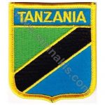 Tanzania Embroidered Flag 8x6,5
