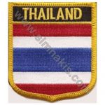 Thailand Embroidered Flag 8x6.5 cm