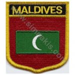 Maldives Embroidered Flag 8x5