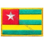 Togo Embroidered Flag 8x5