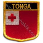 Tonga Embroidered Flag 8x6,5