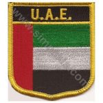 United Arab Emirates Embroidered Flag 8x6,5