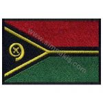 Vanuatu Embroidered Flag 8x5