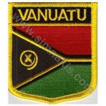 Vanuatu Embroidered Flag 8x6,5