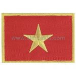 Vietnam Embroidered Flag 8x5