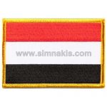 Yemen Embroidered Flag 8x5