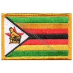 Zimbabwe Embroidered Flag 8x5