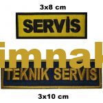 Technical Service Embroidered Patch Set (3x8 cm & 3x10 cm)