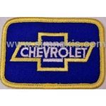 Chevrolet Embroidered Patch Emblem Navy Gold 8x5.5 cm