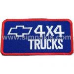 Trucks 4X4 Embroidery Patch Emblem 9X4.5 cm