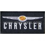 Chrysler Embroidery Patch Emblem Black White 10x5 cm