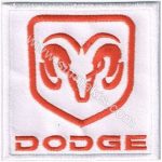 Dodge Embroidery Patch Emblem Text 7x7 cm