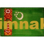 Turkmenistan Embroidered Flag 8x5