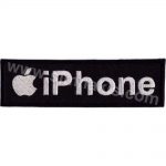 iPhone Logo Embroidered Patch (10 x 3 cm)