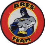 Batman Ares Team Logo Embroidered Patch (10 x 10 cm)
