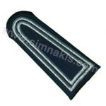 Police Director Epaulettes Silver Glitter Thread Embroidery 1 Pair (13x6 cm)