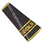 Private Security "Security" Epaulettes with Embroidery Black and Yellow 1 Pair