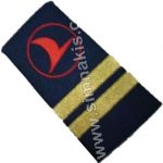 Turkish Airlines Epaulettes Gold Braid Embroidery 1 Pair (1-2-3-4 Braid Stripes)