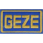 Geze Logo Embroidered Patch (8 x 4.5 cm)