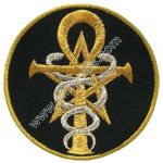 Snake Logo Embroidered Patch (Woven, 8 x 8 cm)