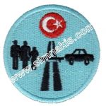 Karayolları Logo Embroidered Patch (Woven, 8 x 8 cm)