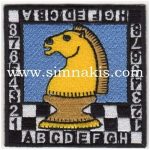 Chess Logo Embroidered Patch (Woven, 9 x 9 cm)