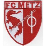 FC Metz Logo Embroidered Patch (Woven, 9 x 7.5 cm)