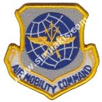 Air Mobility Command Logo Embroidered Patch (Woven, 10 x 10 cm)