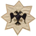 Double-Headed Eagle Logo Embroidered Patch (9x9 cm & 14x14 cm)