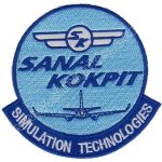 Sanal Kokpit Logo Embroidered Patch (9x9 cm)