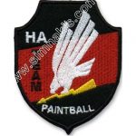 Paintball Team Logo Embroidered Patch (9x7 cm)