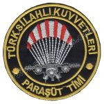 Turkish Armed Forces Parachute Team Embroidered Patch 8x8 cm