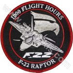 F-22 Raptor Embroidered Patch (9x9 cm)