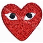 Heart Eye Embroidered Patch (8.5x8 cm)