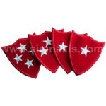 Starred External Command Officer Cockard Embroidery – 7x8 cm