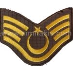 Tourism Public Order Staff Sergeant NCO Rank Embroidery – 1 Pair