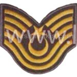 Tourism Public Order Senior Staff Sergeant NCO Rank Embroidery – 1 Pair