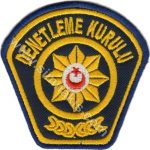 KKTC Oversight Board Police Emblem Embroidery Patch (7x7 cm)