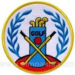 Golf Embroidered Patch (9x9 cm)