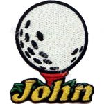 Golf John Embroidered Patch (9x7 cm)