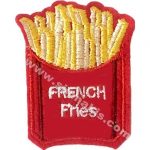 French Fries Embroidered Patch (9x7 cm)