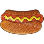Sausage Embroidered Patch (9x5 cm)