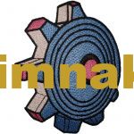 Gear Wheel Embroidered Patch (8x9.5 cm)