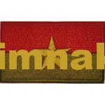 Burkina Faso Embroidered Flag 8x5 cm