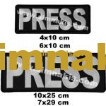 Press, Publication, Media & Newspaper Embroidered Patch Set (4 Different Sizes)