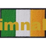 Ireland İrlanda Bayrağı Embroidered Flag 8x5 cm