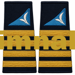 Aviator Pilot Airlines Epaulettes Gold Braid Embroidery 1 Pair (1-2-3-4 Braid Stripes)