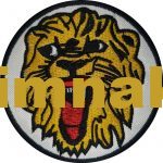 Lion Head Embroidered Patch 8x8 cm - Görsel 2